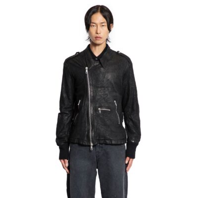 Giorgio Brato Waxed Lambskin Biker Jacket
