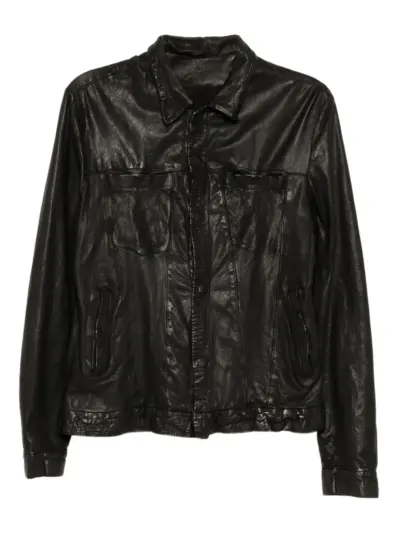 Giorgio Brato leather jacket - Black