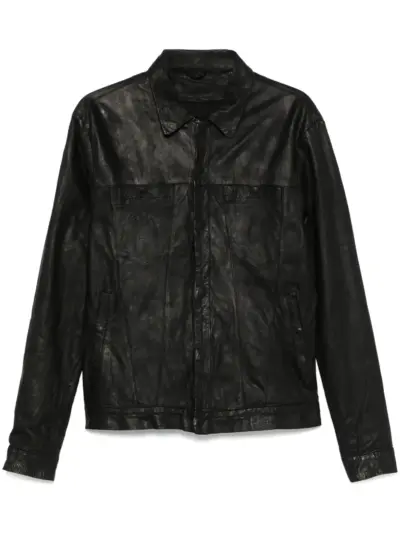 Giorgio Brato leather jacket - Black