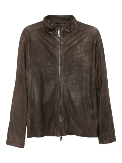 Giorgio Brato leather jacket - Brown