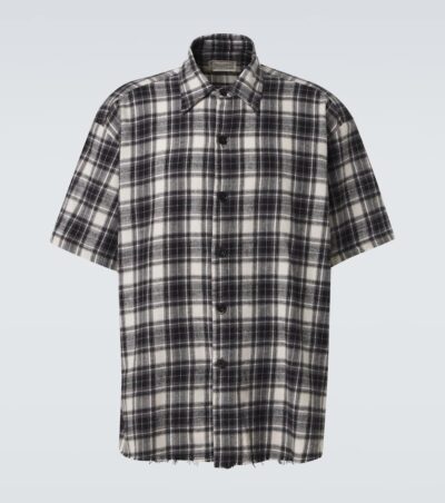 Greg Lauren Plaid cotton shirt