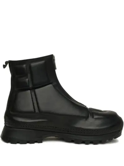 Guidi zip-front boots - Black