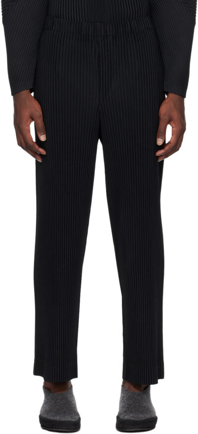 HOMME PLISSÉ ISSEY MIYAKE Black Monthly Color January Trousers