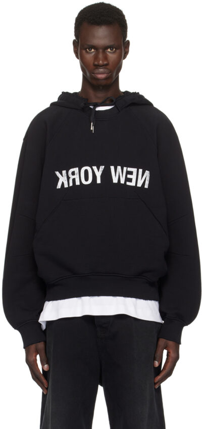 Helmut Lang Black 'New York' Hoodie