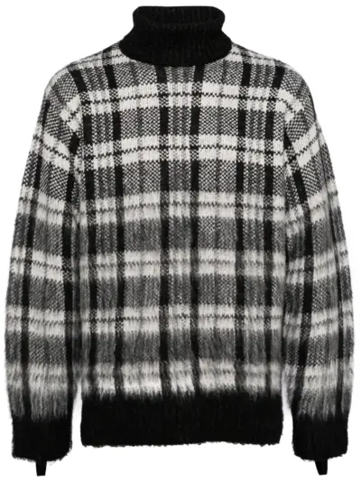 Helmut Lang brushed turtleneck sweater - Black