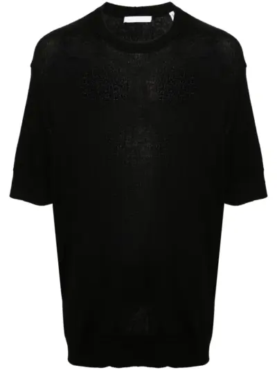 Helmut Lang crushed-effect sweater - Black