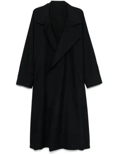 Homme Plissé Issey Miyake Blank trench coat - Black