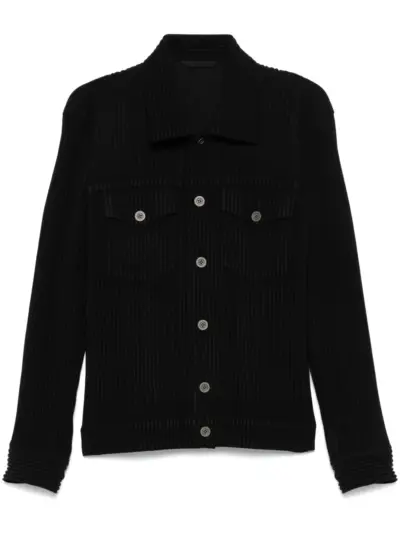 Homme Plissé Issey Miyake pleated jacket - Black