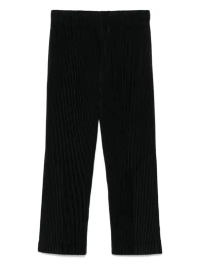Homme Plissé Issey Miyake pleated straight-leg trousers - Black