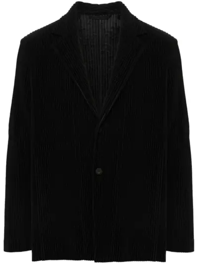 Homme Plissé Issey Miyake plissé blazer - Black