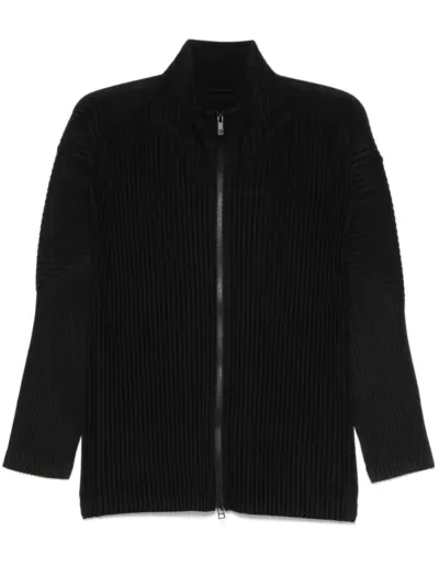 Homme Plissé Issey Miyake plissé jacket - Black