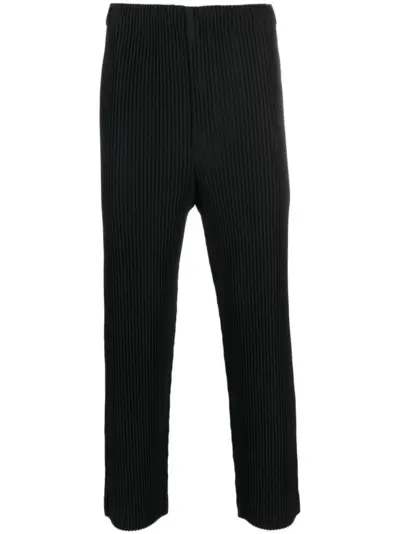 Homme Plissé Issey Miyake plissé straight-leg trousers - Black