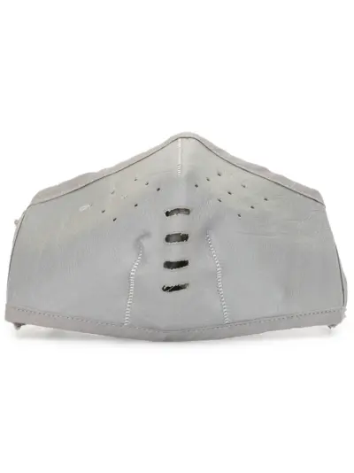 Isaac Sellam Experience stitch detail face mask - Grey