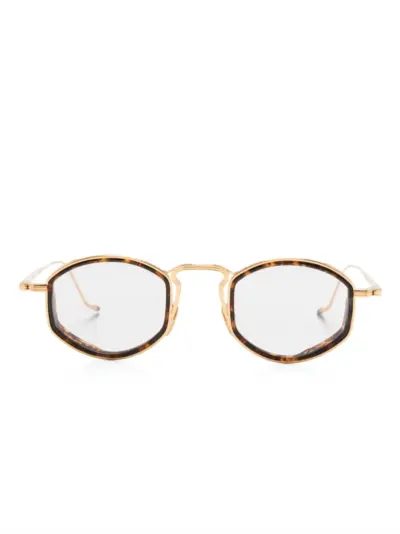 Jacques Marie Mage Aragon round-frame sunglasses - Gold