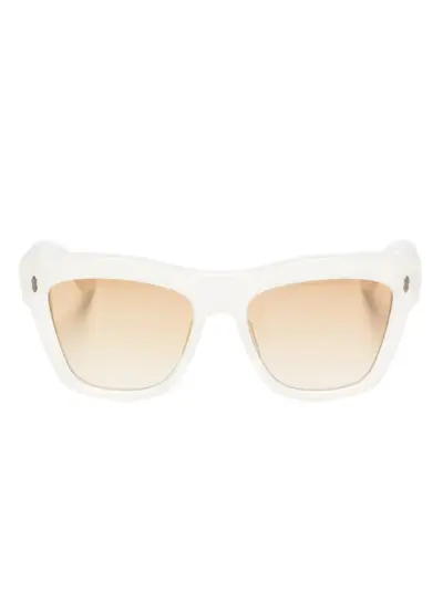 Jacques Marie Mage Gordon square-frame sunglasses - Neutrals
