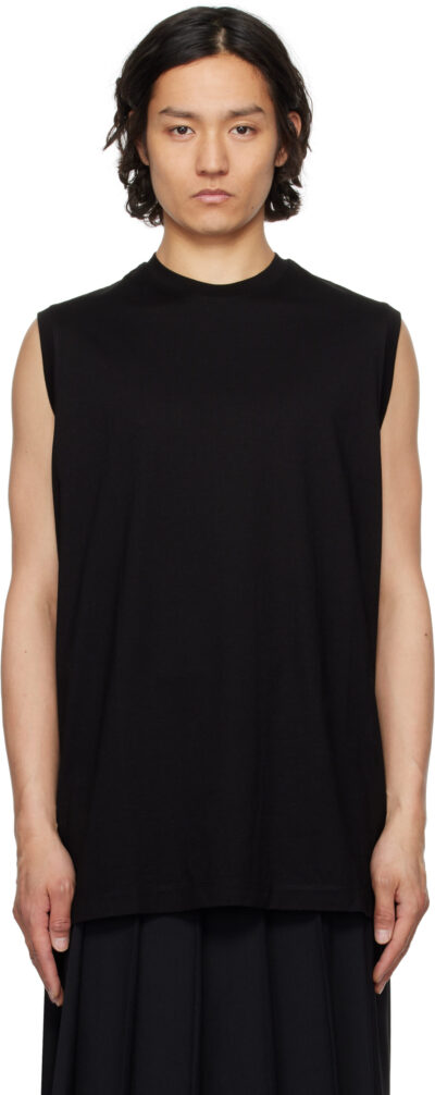 Julius Black Cotton SZ Jersey Sleeveless T-shirt