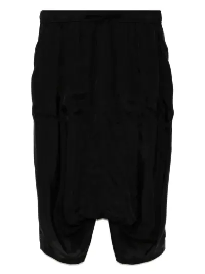 Julius Glide drop-crotch shorts - Black