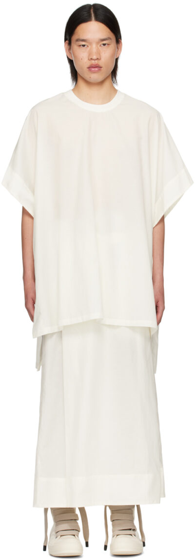 Julius Off-White Poncho T-Shirt