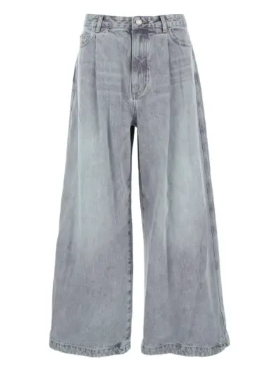 Juun.J pleated five-pocket jeans - Blue