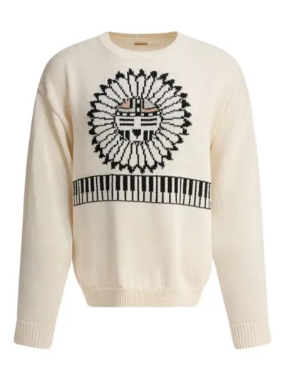 KAPITAL intarsia-knit sweater - Neutrals