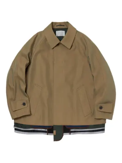 Kolor button-fastening raglan-sleeve coat - Neutrals