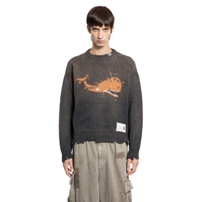 MIHARA YASUHIRO Whale Jacquard Sweater