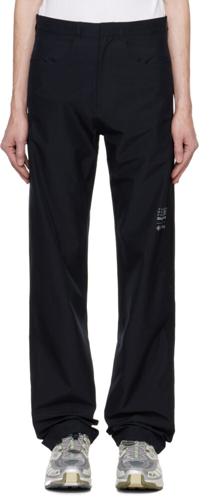 MM6 Maison Margiela Black Salomon Edition Taffeta Trousers