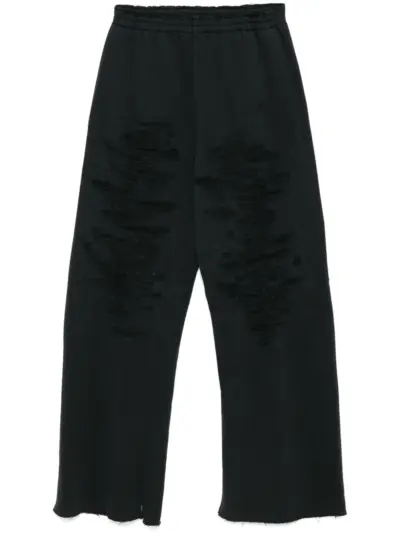 MM6 Maison Margiela distressed track pants - Black