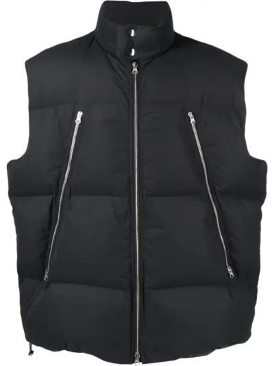 MM6 Maison Margiela high-neck padded gilet - Black
