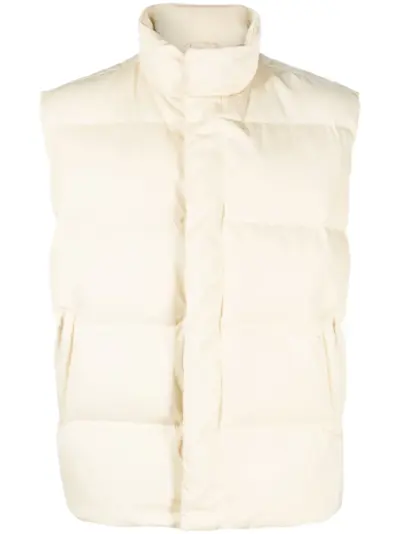 MM6 Maison Margiela high-neck padded gilet - Yellow