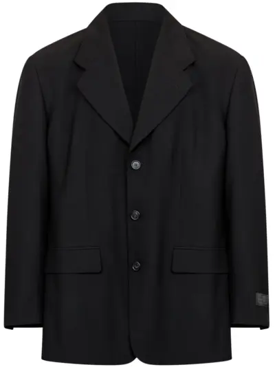 MM6 Maison Margiela logo-appliqué jacket - Black
