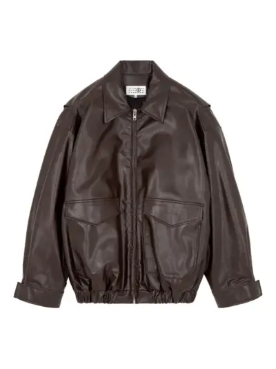 MM6 Maison Margiela pocket-detail bomber jacket - Red