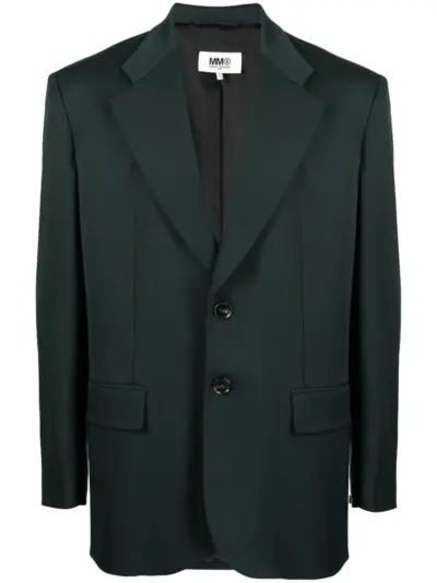 MM6 Maison Margiela single-breasted blazer - Green