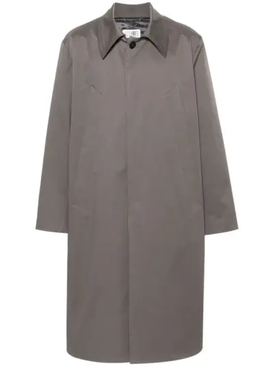 MM6 Maison Margiela single-breasted trench coat - Grey