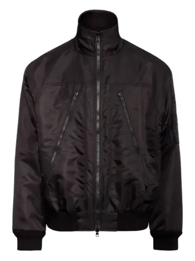 MM6 Maison Margiela stitch-detail bomber jacket - Black
