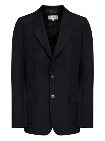 MM6 Maison Margiela tailored single-breasted blazer - Black