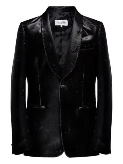 MM6 Maison Margiela textured blazer - Black