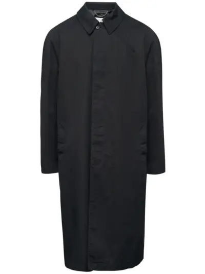 MM6 Maison Margiela zip-detail cotton trench coat - Black