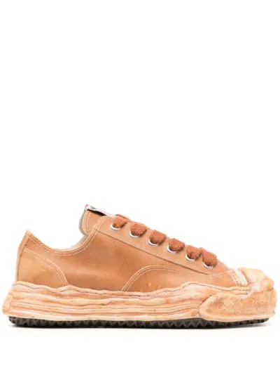 Maison MIHARA YASUHIRO Hank leather sneakers - Brown