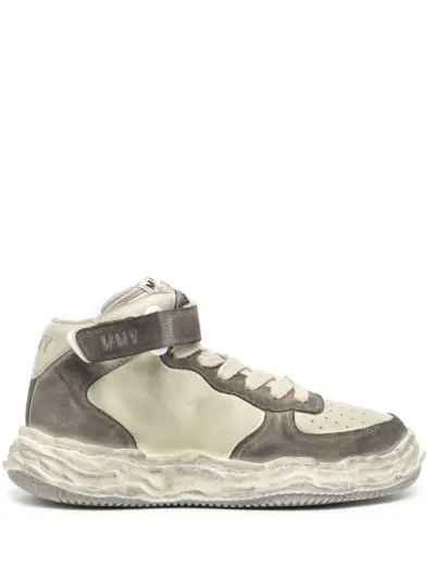 Maison MIHARA YASUHIRO Wayne Brushed suede high-top sneakers - Grey