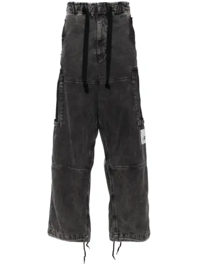 Maison MIHARA YASUHIRO cotton cargo pants - Black