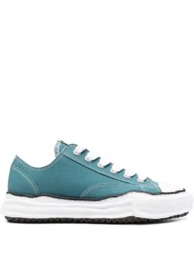 Maison MIHARA YASUHIRO distressed-finish low-top sneakers - Blue