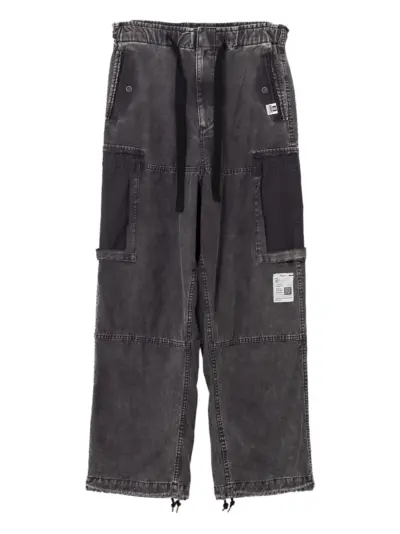 Maison MIHARA YASUHIRO panelled drawstring jeans - Black