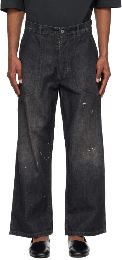 Maison Margiela Black Distressed Jeans