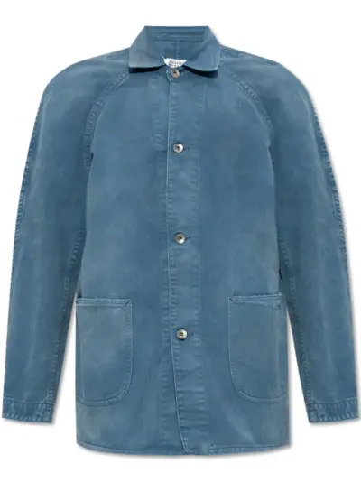 Maison Margiela cotton shirt jacket - Blue