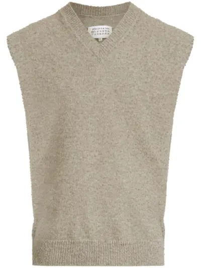 Maison Margiela cut-out detailing vest - Neutrals