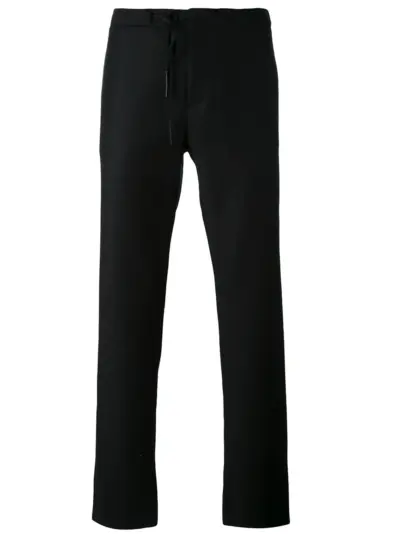 Maison Margiela drawstring tailored trousers - Black