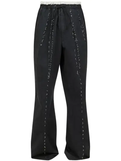 Maison Margiela four-stitch logo track pants - Black