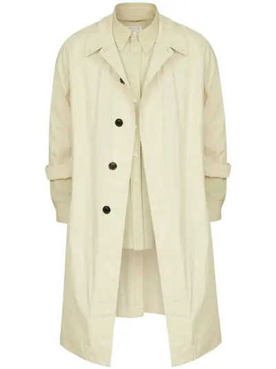 Maison Margiela layered trench coat - Neutrals