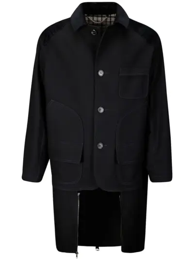 Maison Margiela panelled coat - Black